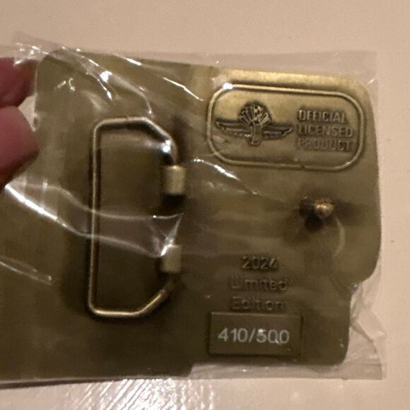 Indy 500 Pit Badge Belt Buckle 2024 Limited Edition Bronze Johnny Rutherford - Picture 5 of 9